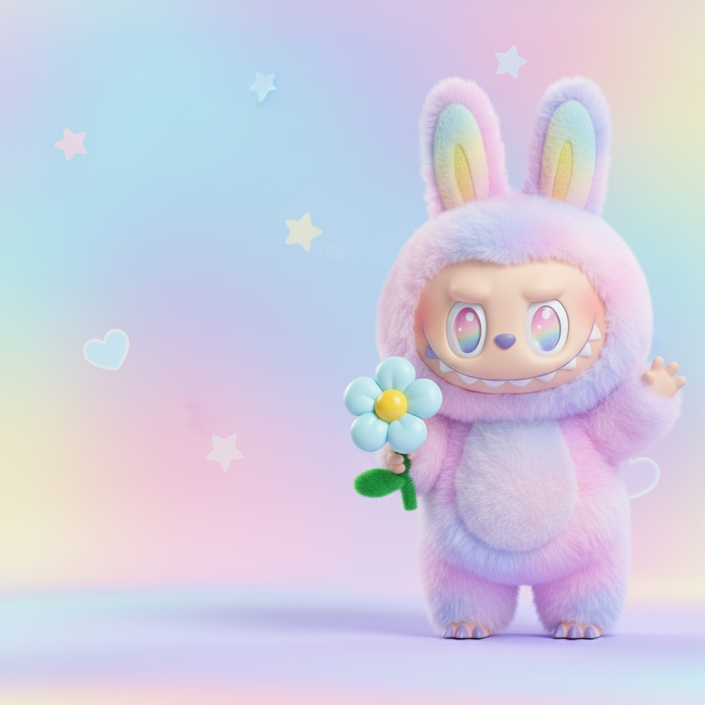 Labubu décalée à droite