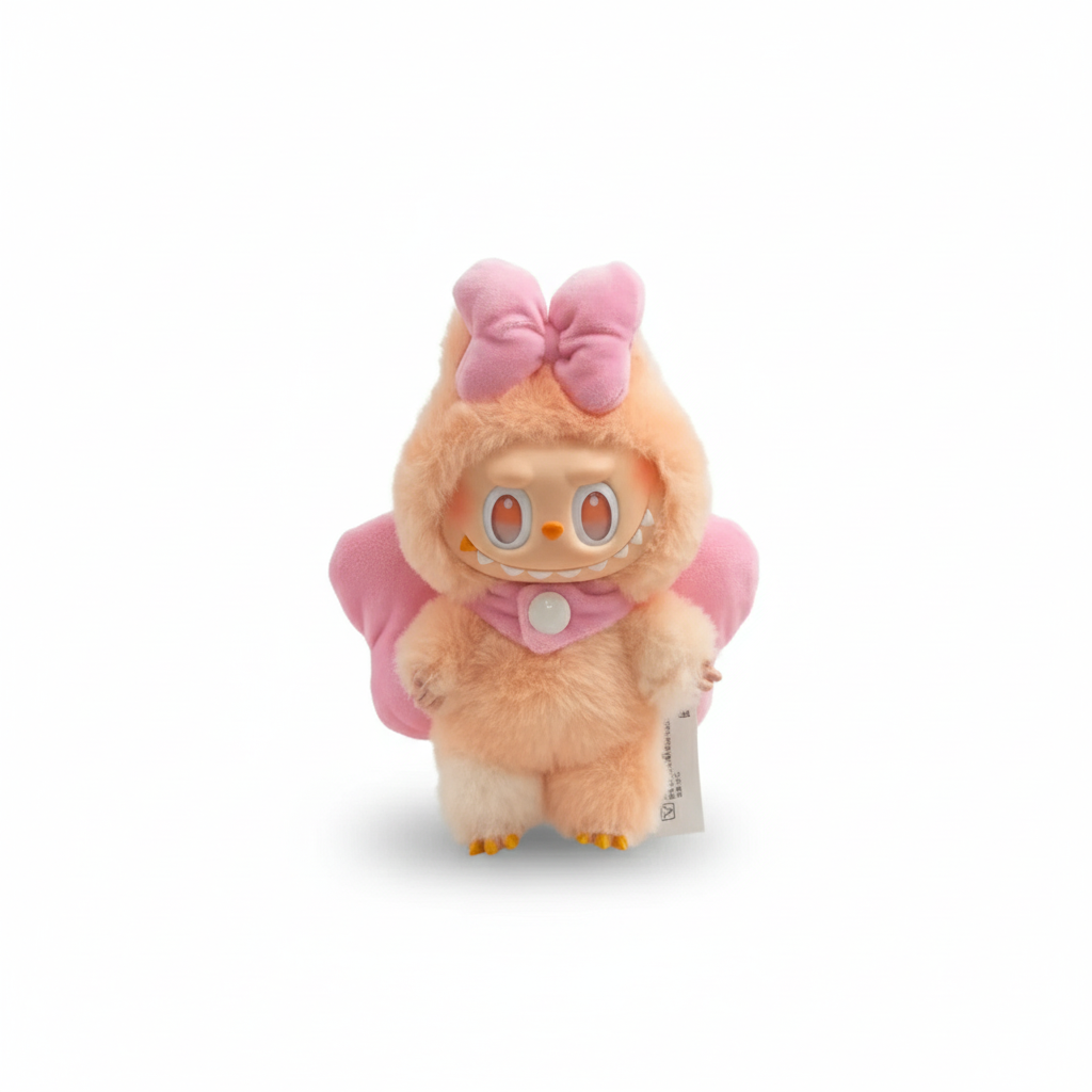 Peluche Labubu sur fond blanc